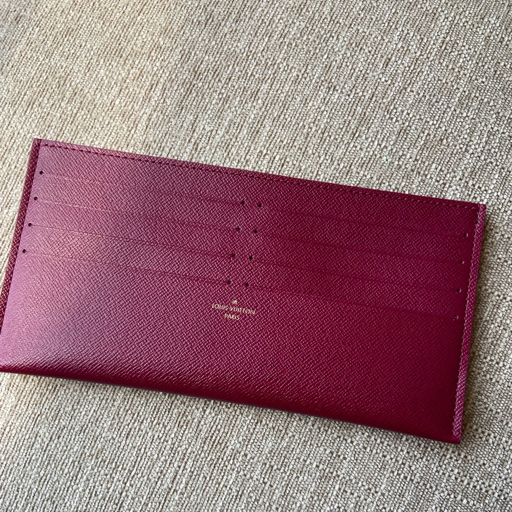 Authentic Louis Vuitton Félicie Insert- Flat Pocket w 8 Card Slots